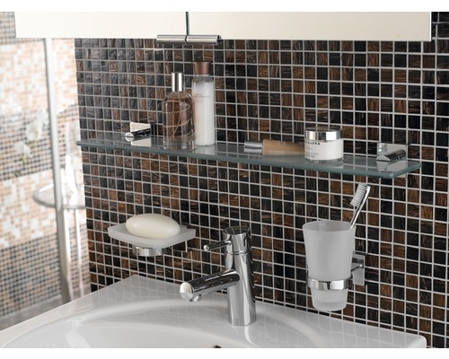 Muestra de mano mosaico azulejo vidrio Goldstar marrón pared azulejo baño azulejo ducha splashback azulejo backsplash MOS54-1306_m