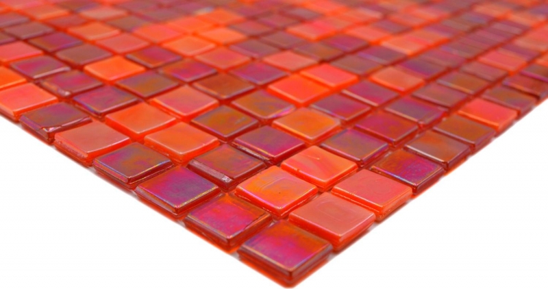 Muestra de mano mosaico azulejo vidrio rojo pared azulejo baño azulejo ducha splashback azulejo backsplash MOS58-0902_m