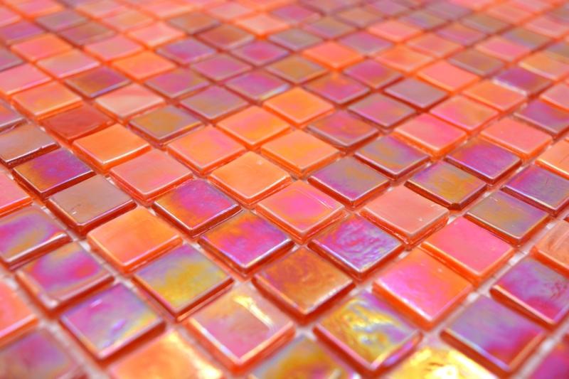 Muestra de mano mosaico azulejo vidrio rojo pared azulejo baño azulejo ducha splashback azulejo backsplash MOS58-0902_m