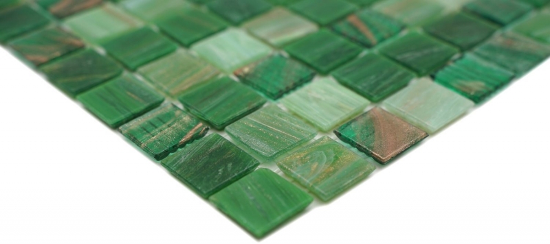 Muestra de mano mosaico azulejo vidrio oro seda verde pared azulejo baño azulejo ducha splashback azulejo espejo MOS54-0504_m