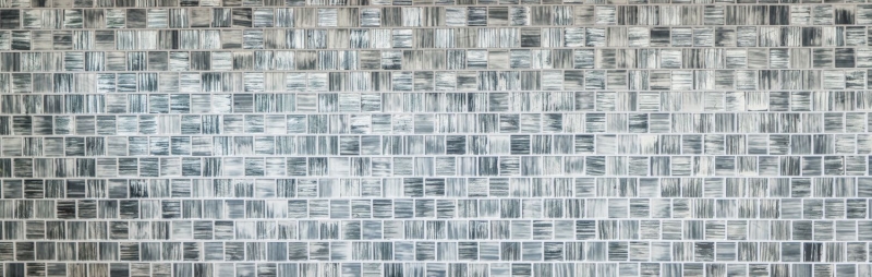 Muestra de mano mosaico mosaico de vidrio translúcido Estructura de cristal negro claro esmerilado MOS68-CF41_m