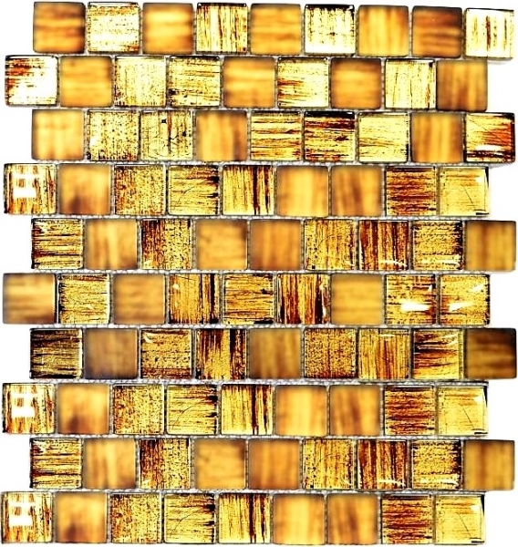 Muestra de mano mosaico azulejo Mosaico de vidrio translúcido Estructura de cristal marrón claro esmerilado MOS78-CF85_m