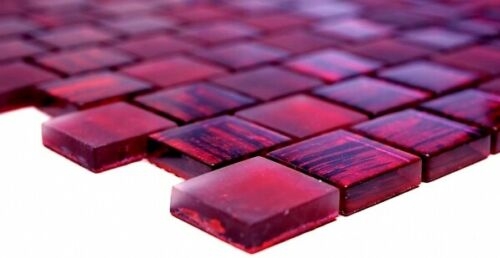 Muestra de mano mosaico azulejo Mosaico de vidrio translúcido Estructura de cristal rosa claro esmerilado MOS78-CF87_m