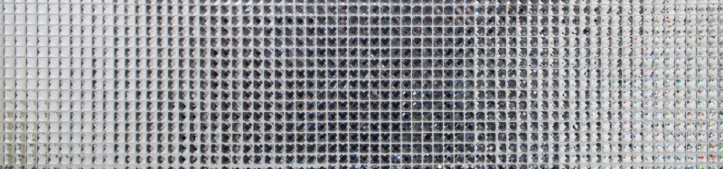Muestra de mano mosaico azulejo cristal translúcido cristal mosaico cristal brillo plata MOS130-0208_m