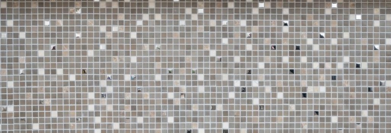 Muestra de mano mosaico azulejo piedra translúcida blanco SEDA BAÑO WC COCINA PARED MOS91-0214_m