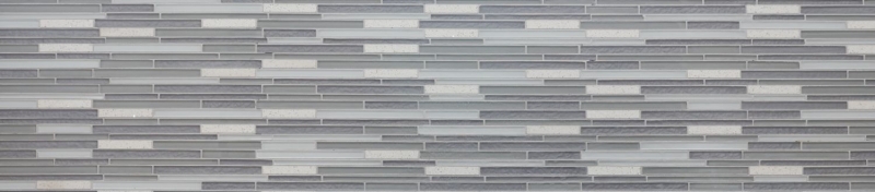 Muestra de mano mosaico azulejo translúcido compuesto blanco multistick mosaico de vidrio Cristal Artificial blanco MOS86-MS90_m