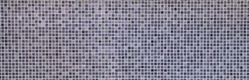 Muestra de mano mosaico azulejo translúcido púrpura mosaico de vidrio Cristal Resina púrpura púrpura mate BAÑO WC cocina PARED MOS92-1107_m