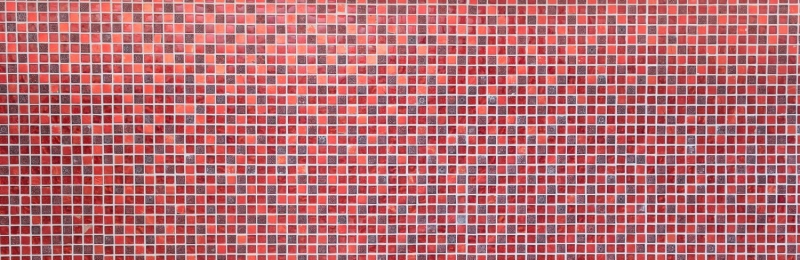 Muestra de mano azulejo mosaico Rojo translúcido Mosaico de vidrio Cristal Resina rojo BAÑO WC Cocina PARED MOS92-0904_m