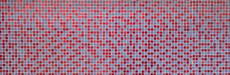 Muestra de mano mosaico azulejo translúcido rojo rosa blanco mosaico de vidrio Cristal Resina rojo rosa blanco mate MOS92-0911_m