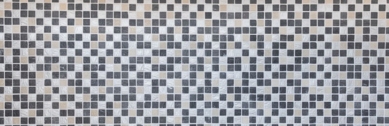 Muestra de mano mosaico azulejo translúcido gris negro mosaico de vidrio Cristal Resina gris negro plata MOS83-0226_m