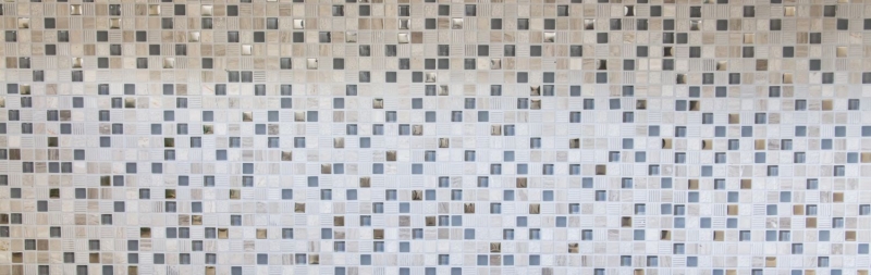 Muestra de mano mosaico azulejo Azulejo backsplash Translúcido gris claro plata Mosaico de vidrio Piedra de cristal EP gris claro plata MOS92-HQ10_m