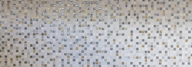 Muestra de mano azulejo mosaico Azulejo backsplash Translúcido oro gris claro Mosaico de vidrio Piedra de cristal EP oro gris claro MOS92-HQ12_m