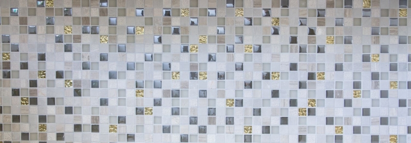 Muestra de mano mosaico azulejo Azulejo backsplash Translúcido oro gris claro Mosaico de vidrio Piedra de cristal EP oro gris claro MOS83-HQ22_m