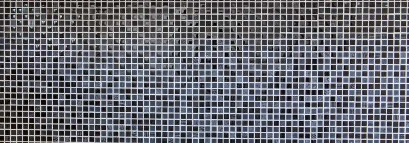 Muestra de mano mosaico azulejo Azulejo backsplash Translúcido gris oscuro negro Mosaico de vidrio Piedra de cristal Relieve gris oscuro negro MOS83-HQ19_m