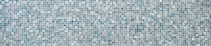 Muestra de mano mosaico azulejo Azulejo backsplash Translúcido verde azul Mosaico de vidrio Piedra de cristal Crema verde azul MOS92-XCR1501_m