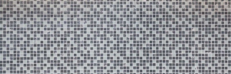 Muestra de mano azulejo mosaico Azulejo backsplash Gris translúcido Mosaico de vidrio Piedra de cristal gris MOS92-0204_m