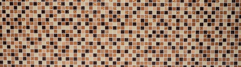 Muestra de mano mosaico azulejo Azulejo backsplash autoadhesivo Piedra translúcida beige marrón Mosaico de vidrio Piedra de cristal beige marrón MOS200-4M372_m