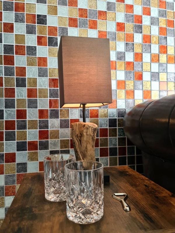 Muestra de mano transparente cristal mosaico oro plata negro rojo estructura pared azulejo espejo cocina baño MOS73-71739_m