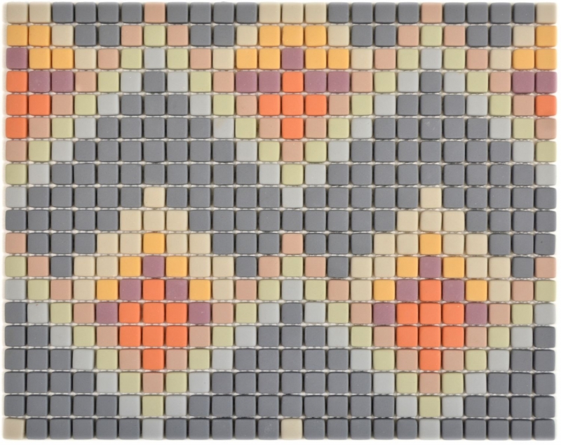 Muestra de mano GLASS mosaico Roma gris claro mate mosaico azulejo pared azulejo backsplash cocina baño MOS140-RO4_m