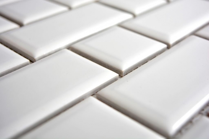 Muestra de mano mosaico azulejo Travertino piedra natural blanco gris Ladrillo Splitface plata Travertino 3D MOS29-42781_m
