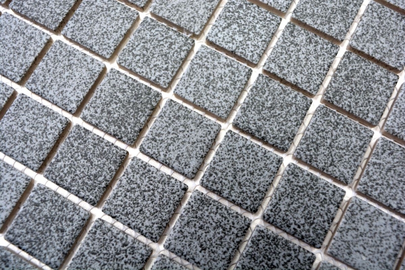 Muestra de mano mosaico azulejo SLIP-SAVE DUCHA POT STEIN GREY MATT MOS18-0208-R10_m