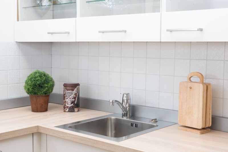 Retro vintage mosaico azulejo backsplash pared de la cocina blanco Espíritu blanco MOS22B-0104_f | 10 esteras de mosaico