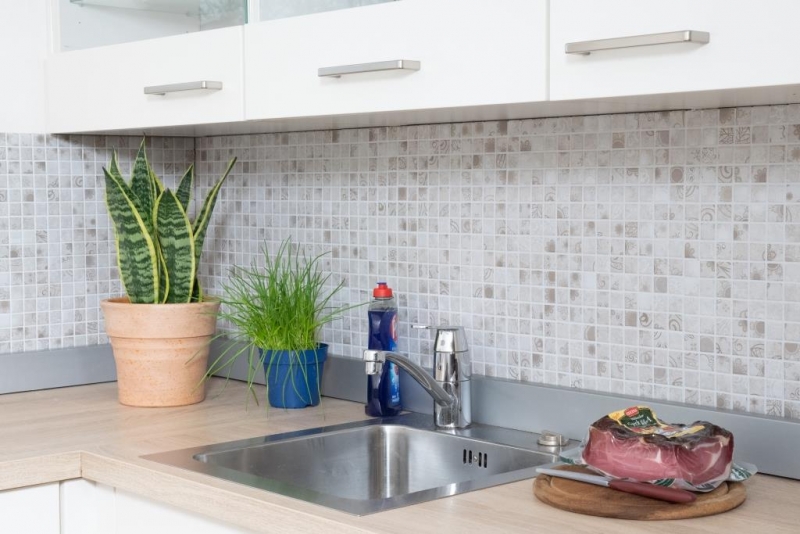 Azulejos de mosaico retro vintage cerámica mosaico gris caqui azulejo backsplash cocina backsplash MOS18D-1402_f | 10 esteras de mosaico