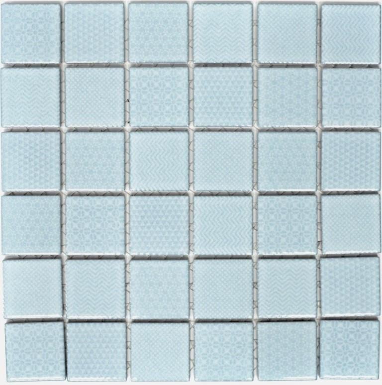 Azulejos de mosaico TURQUESA AQUA AZUL CLARO BAÑO piscina azulejos backsplash pared de la cocina MOS16-0402_f | 10 esteras de mosaico