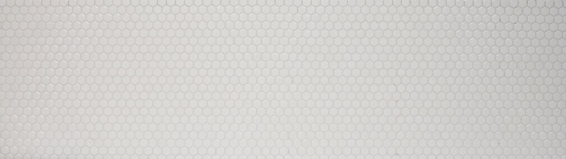 Azulejos de mosaico de cerámica hexágono blanco brillante azulejo backsplash cocina MOS11A-0102_f | 10 esteras de mosaico