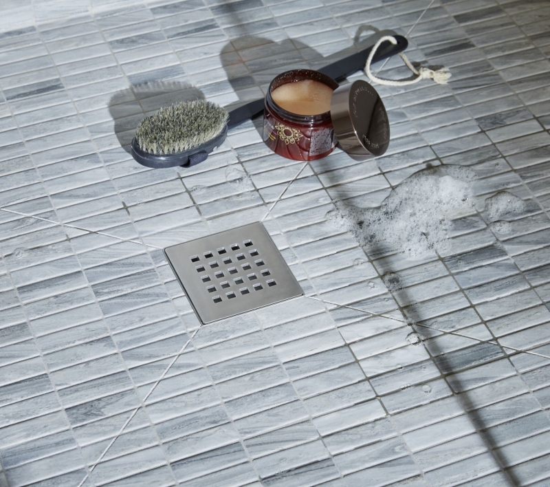 Mosaico de azulejos de cerámica varillas de piedra mirada gris azulejo de la pared azulejos de baño MOS24-STSO23_f | 10 esteras de mosaico