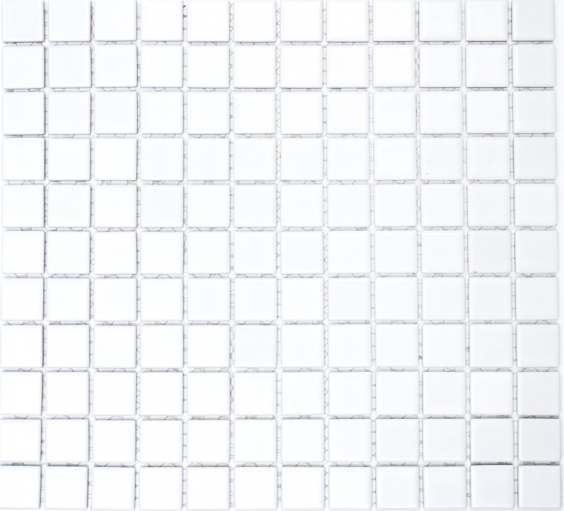 Mosaico de cerámica BLANCO GLOSSY pared azulejo backsplash cocina backsplash MOS18-0102_f