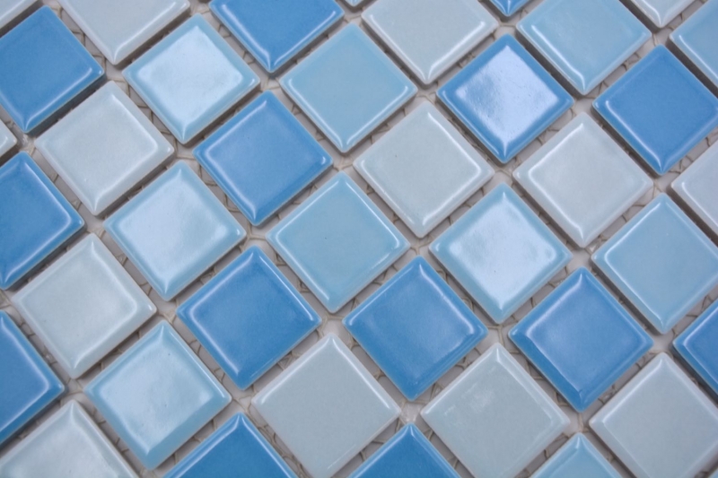 Piscina mosaico mosaico azulejo de cerámica azul mezcla brillante BAD pared de la ducha MOS18-0406_f
