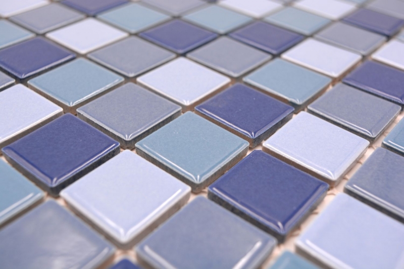 Mosaico de azulejos de cerámica mosaico azul verde turquesa brillante backsplash MOS18-0408_f