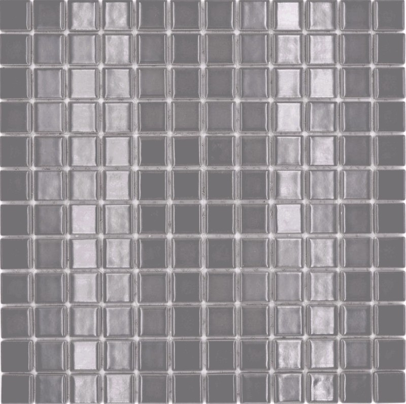 Mosaico de azulejos de cerámica de metal gris salpicadero de la cocina BAD MOS18D-0204_f