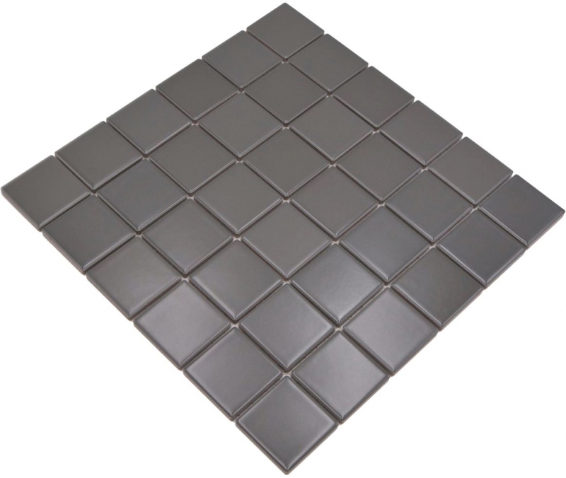 Mosaico de azulejos de cerámica gris metal mate azulejos backsplash cocina backsplash MOS16B-0211_f