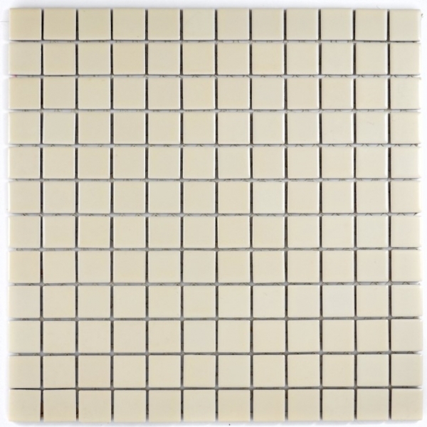 Mosaico de azulejos magnolia beige mate azulejo backsplash mosaico de cerámica MOS18D-1911_f