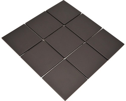 Mosaico de azulejos de cerámica negro antracita grafito sin esmaltar salpicadero de la cocina MOS14-CU922_f