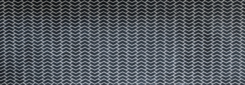 Mosaico de azulejos ECO GLAS espiga esmalte negro mate MOS140-HB31B_f | 10 esteras de mosaico