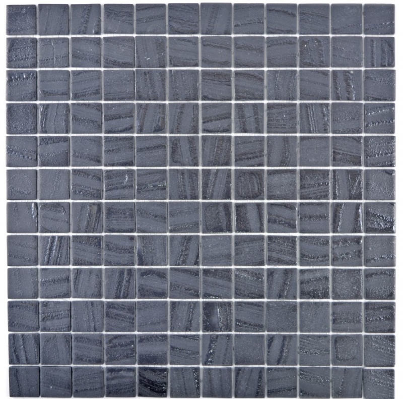 Mosaico ECO GLAS negro antracita MOS360-03_f | 10 tapetes de mosaico