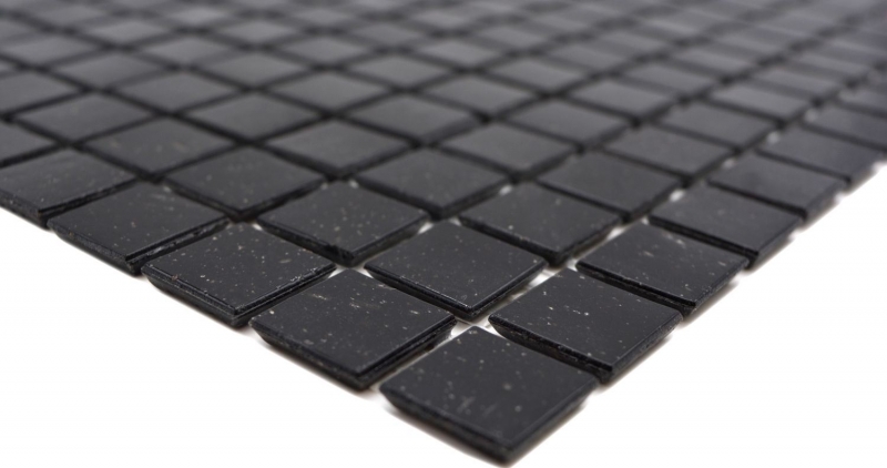 Mosaico de vidrio negro azulejo de la pared azulejo del baño MOS50-0302_f | 10 esteras de mosaico