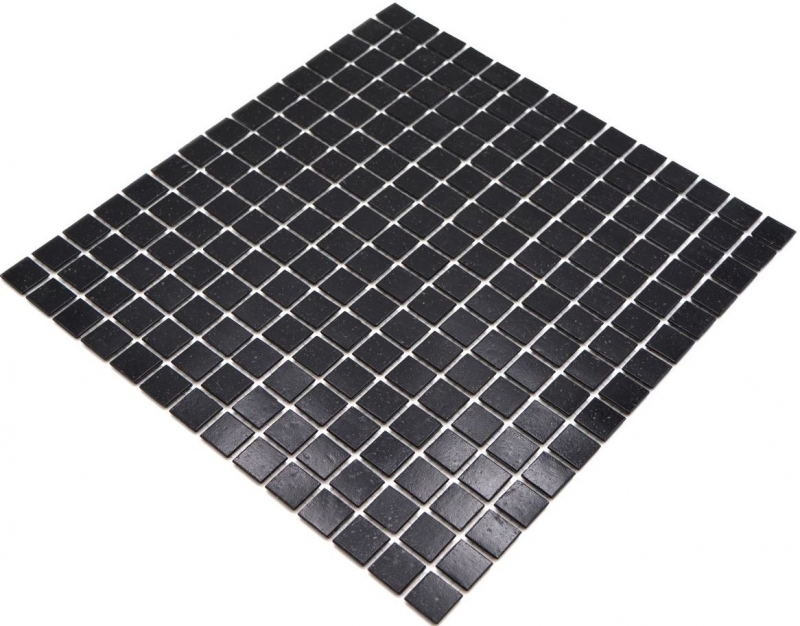 Mosaico de vidrio negro azulejo de la pared azulejo del baño MOS50-0302_f | 10 esteras de mosaico