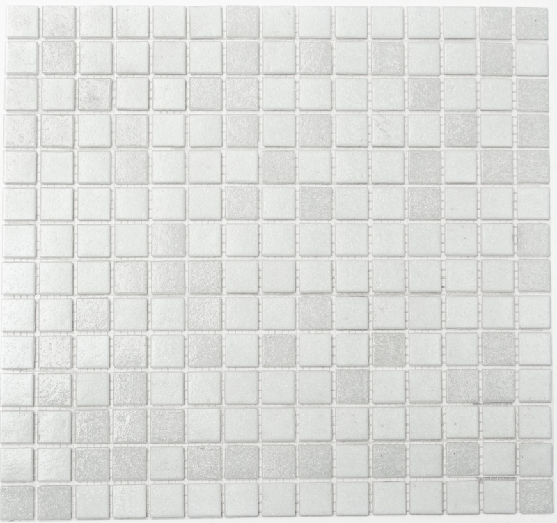 Mosaico de vidrio blanco azulejo de la pared azulejo del baño ducha salpicaduras de azulejos backsplash MOS52-0103_f | 10 esteras de mosaico