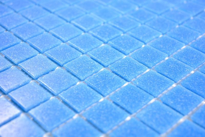 Mosaico de vidrio azul azulejo de la pared azulejo del baño azulejo ducha salpicaduras azulejo backsplash MOS200-A14-N_f | 10 esteras de mosaico