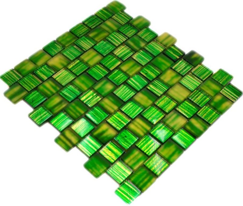 Mosaico mosaico de vidrio translúcido Cristal esmerilado verde claro mate esmerilado MOS78-CF83_f