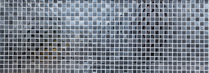 Mosaico mosaico de vidrio negro translúcido Crystal lustre negro MOS88-8LU89_f | 10 esteras de mosaico