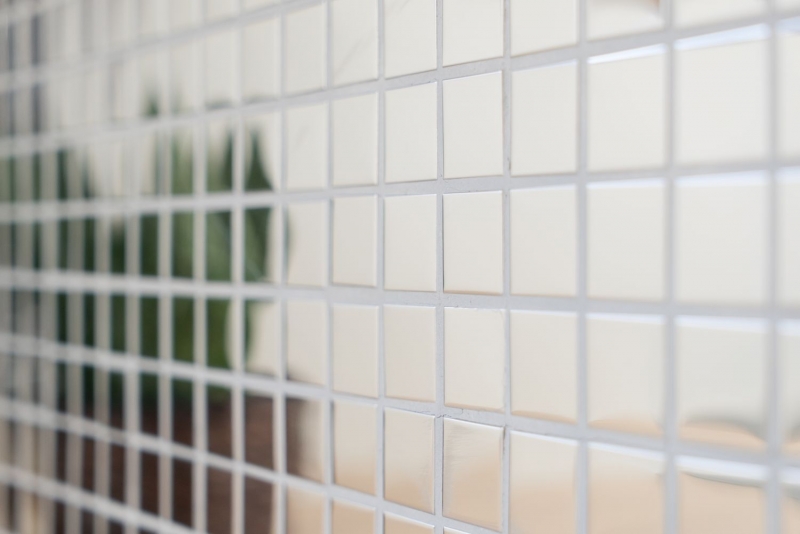 Mosaico de acero inoxidable plata acero brillante cocina splashback azulejo backsplash MOS129-23G_f