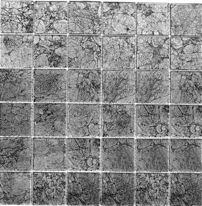 Mosaico de pared trasera de vidrio mosaico negro estructura MOS126-CM4BL22_f