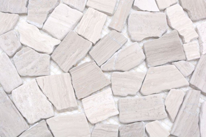 Mosaico Mármol Piedra Natural Cantera Ciot Gris Rayas MOS44-0202_f