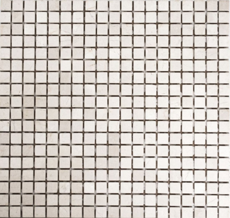 Mosaico de mármol de piedra natural crema Botticino Anticato MOS38-0104_f
