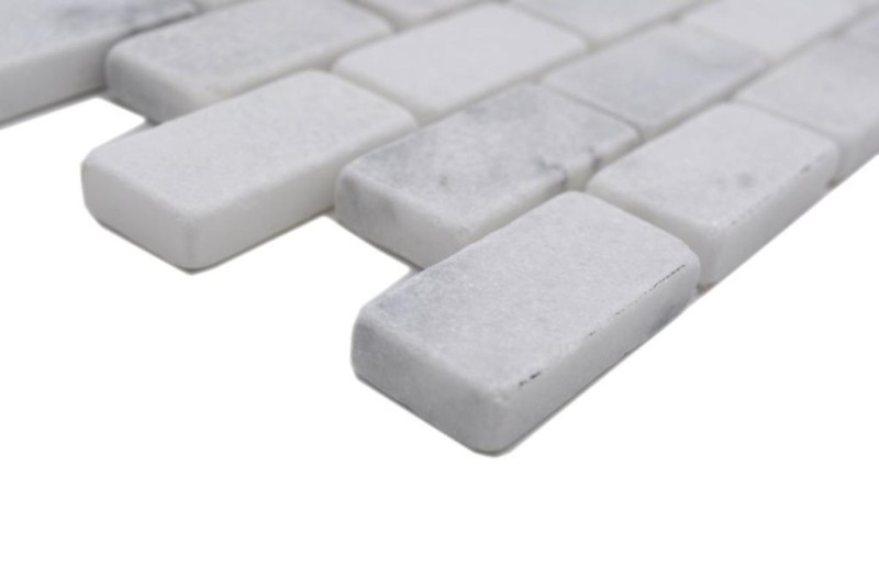 Mosaico de mármol piedra natural blanco Ladrillo Ibiza Antique Marble MOSSopo-46692_f